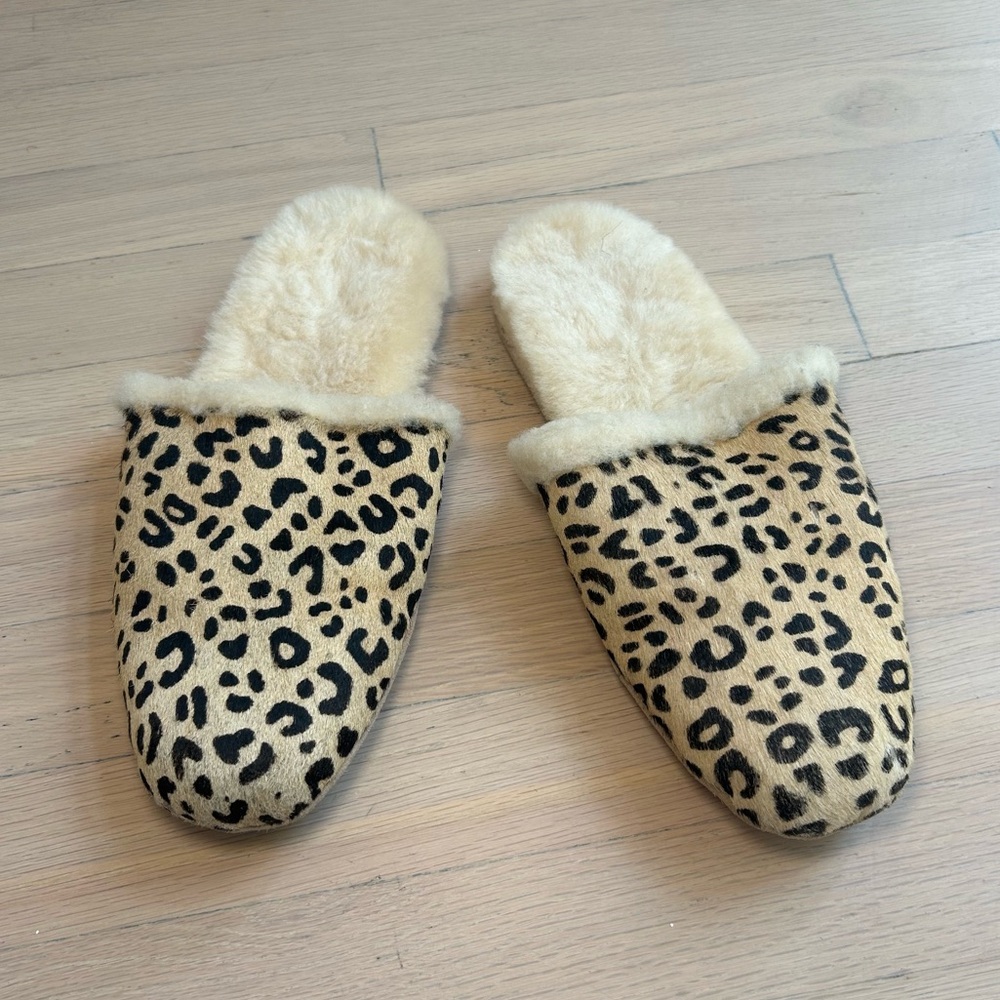 Freda Salvador Leopard Print Slippers